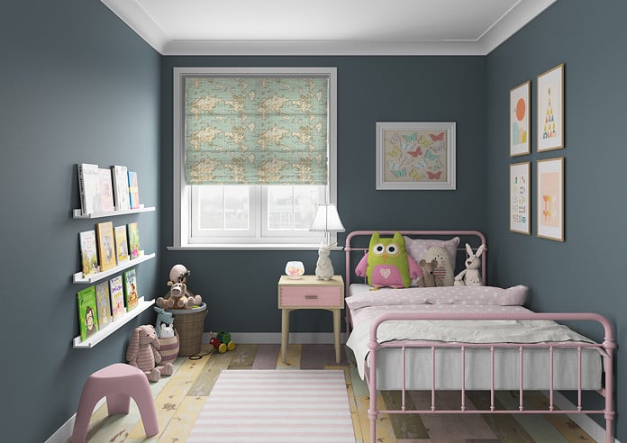 Maps, Duckegg - Roman Blind - Image 5